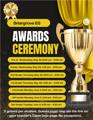 Awards Ceremony for End of Year